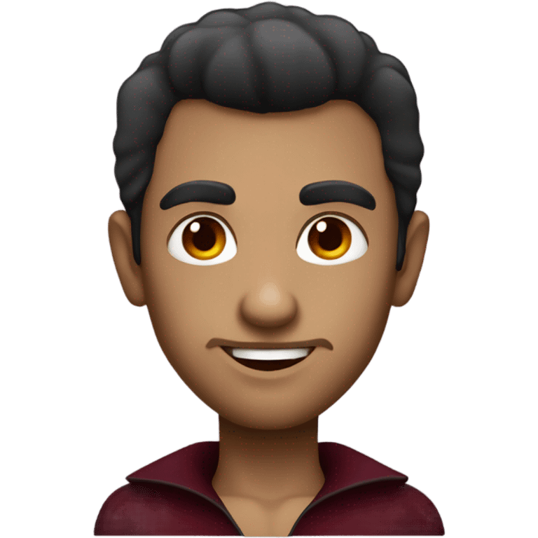 handsome burgundy vampire  emoji