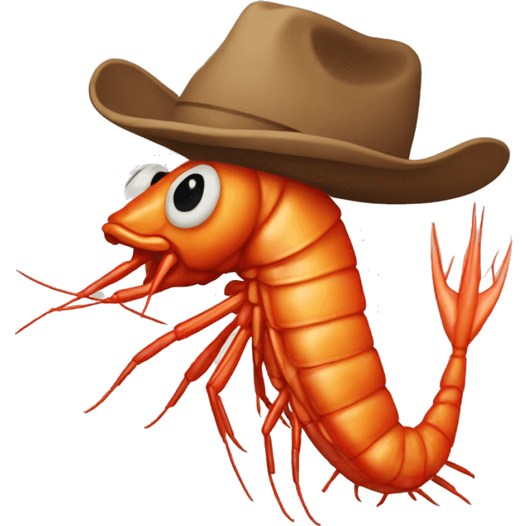 Cowboy shrimp emoji