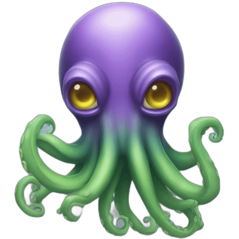 an octopus faced alien emoji