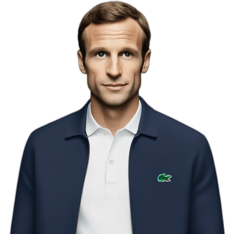 Macron en lacoste tn emoji