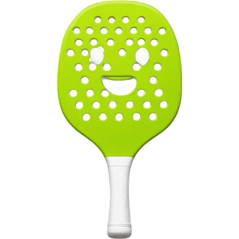 pickleball paddle with ball emoji