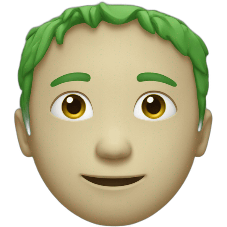 green human hi emoji