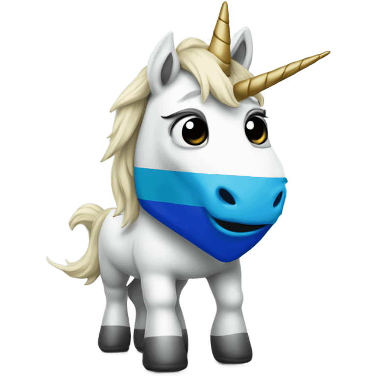 unicorn with estonian flag emoji