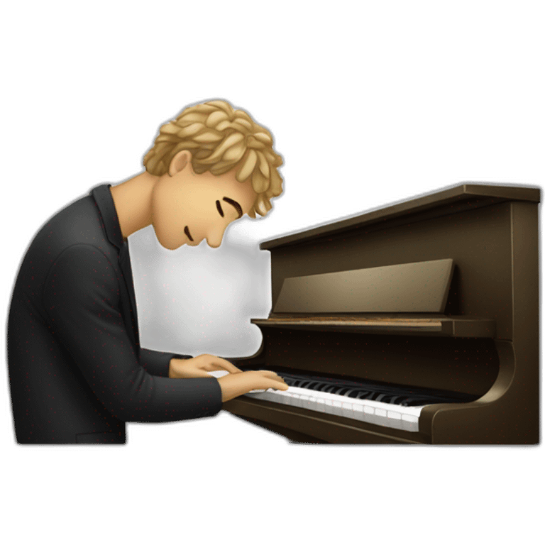 Gordo pianista emoji