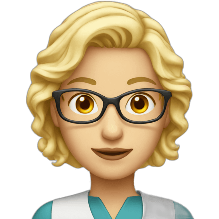 Computer scientist woman blonde emoji