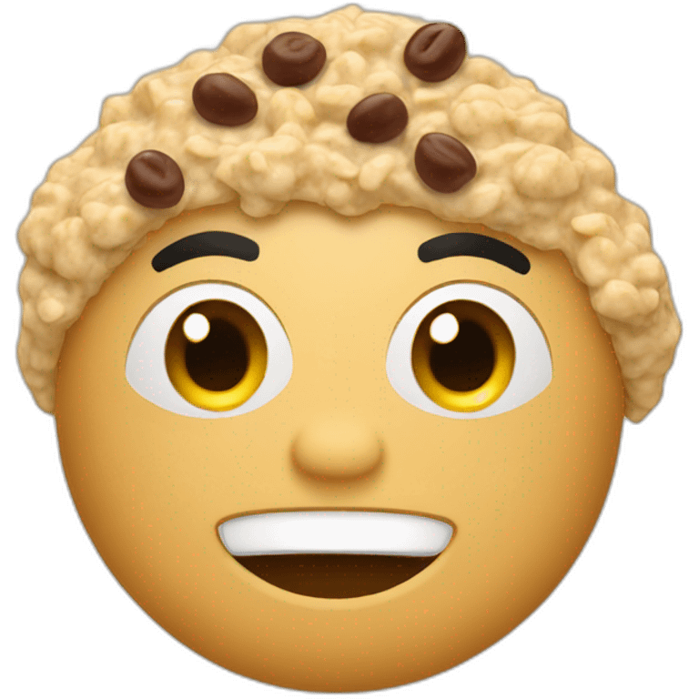 oatmeal with toppings emoji