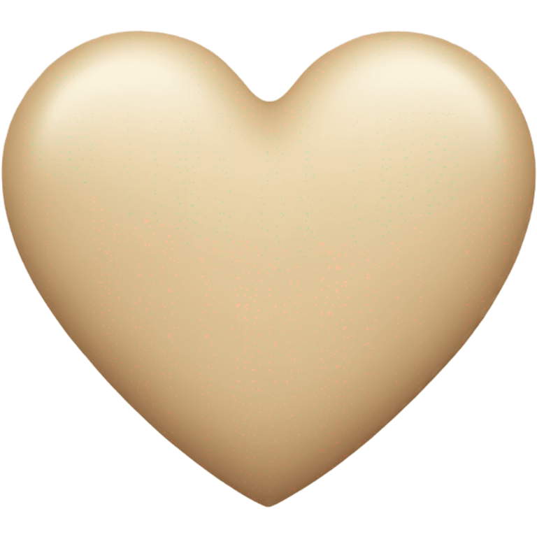 Beige heart emoji