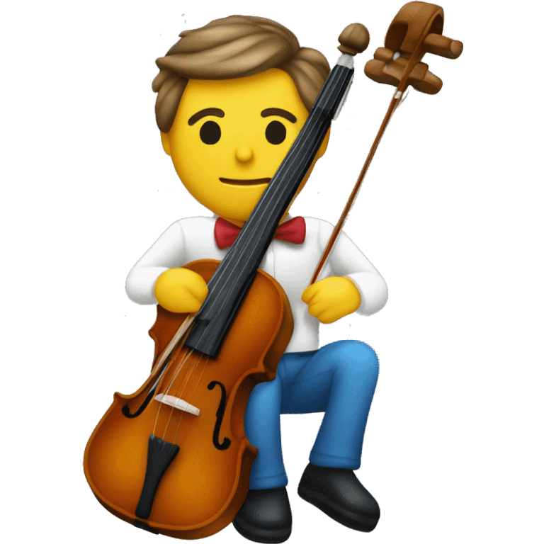 pez con cuerpo y color de violín emoji