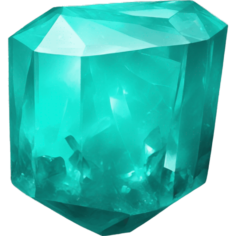 Turquoise crystal emoji