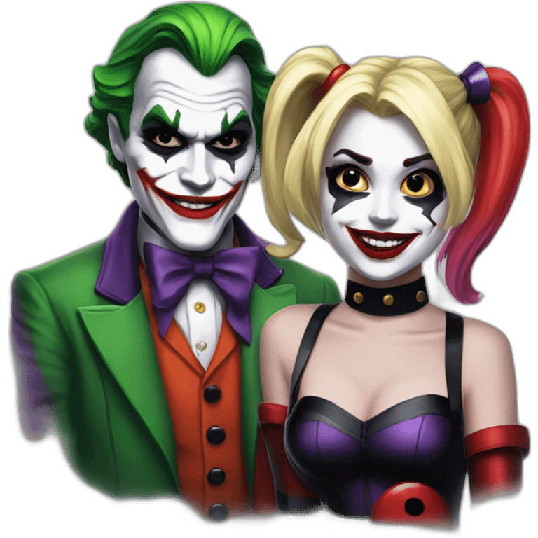 joker and harley quinn emoji