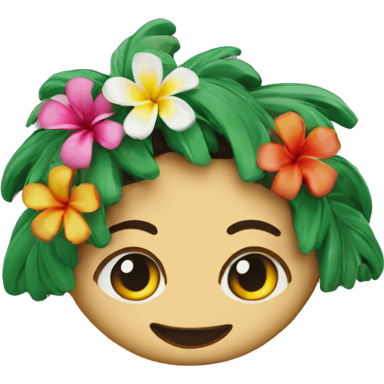 Aloha hair clip  emoji