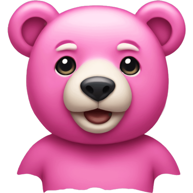 Pink bear emoji