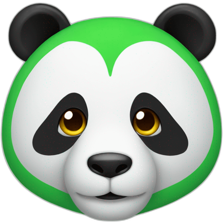 Panda green emoji