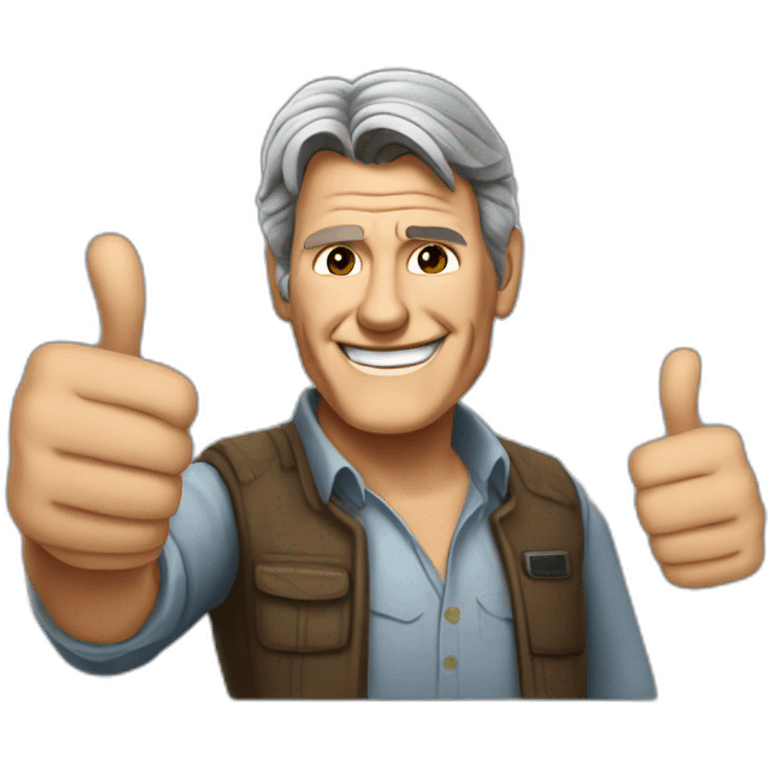 harrison ford thumbs up emoji