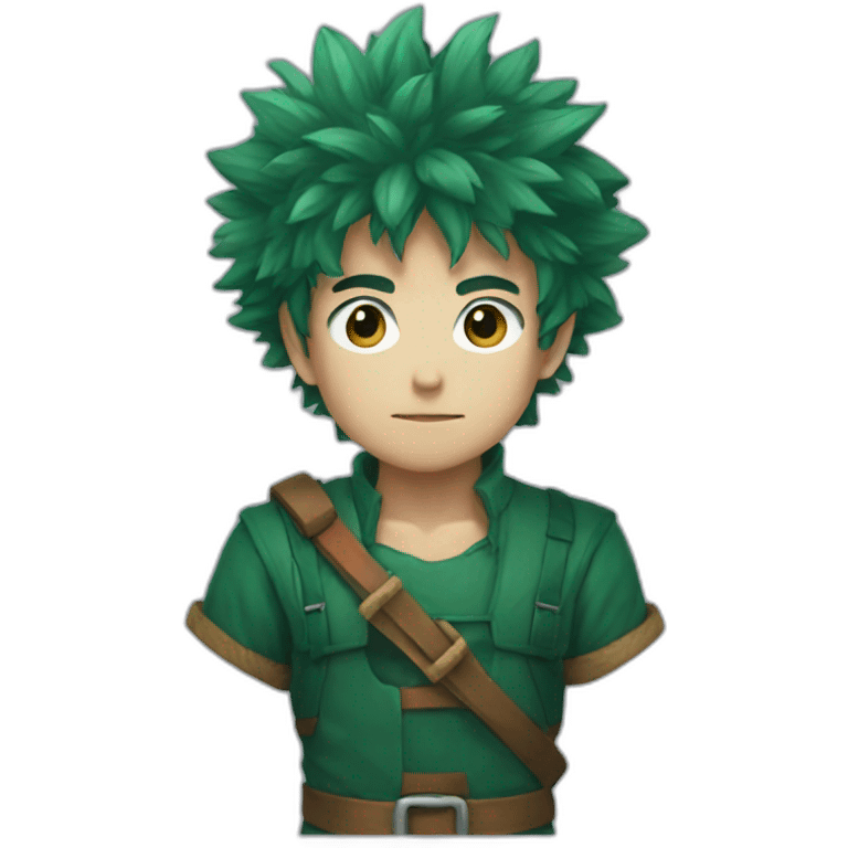 Deku with bow emoji