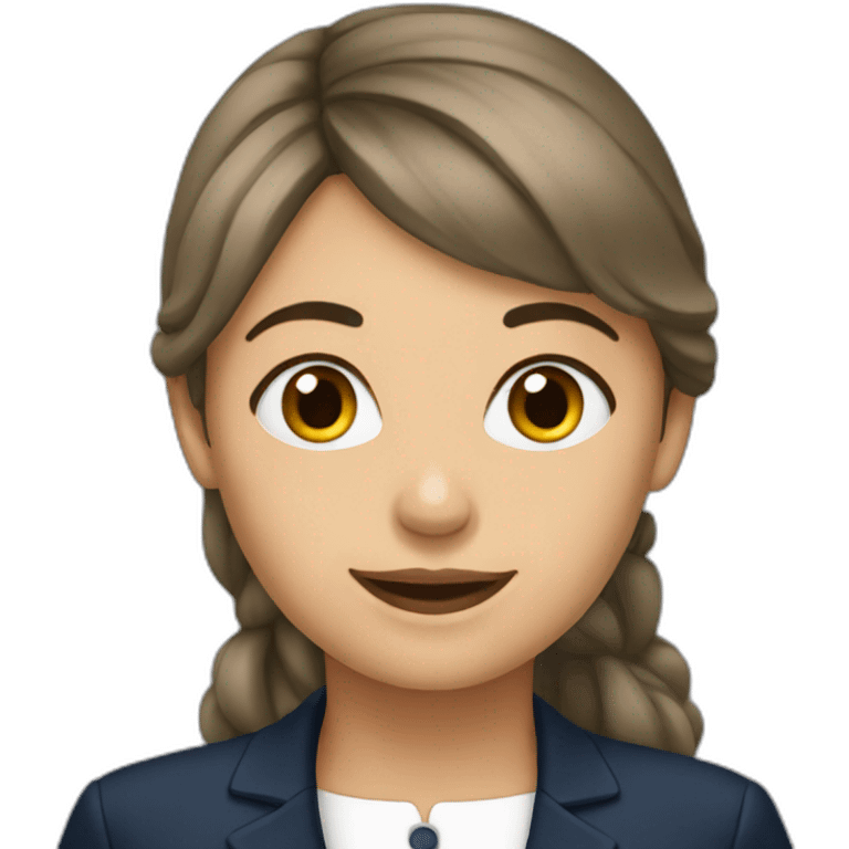 Fille à Macron emoji