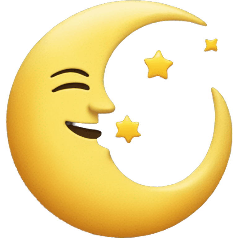 Moon and sun  emoji