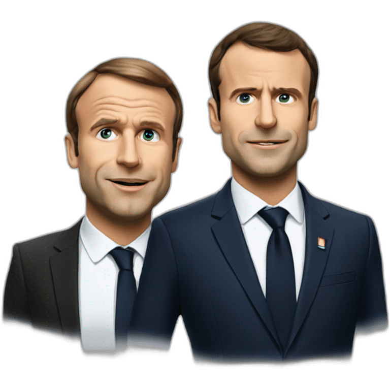 Macron et covid emoji