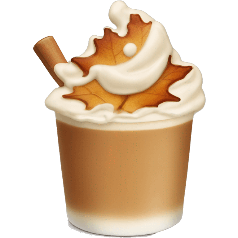 Maple syrup latte emoji