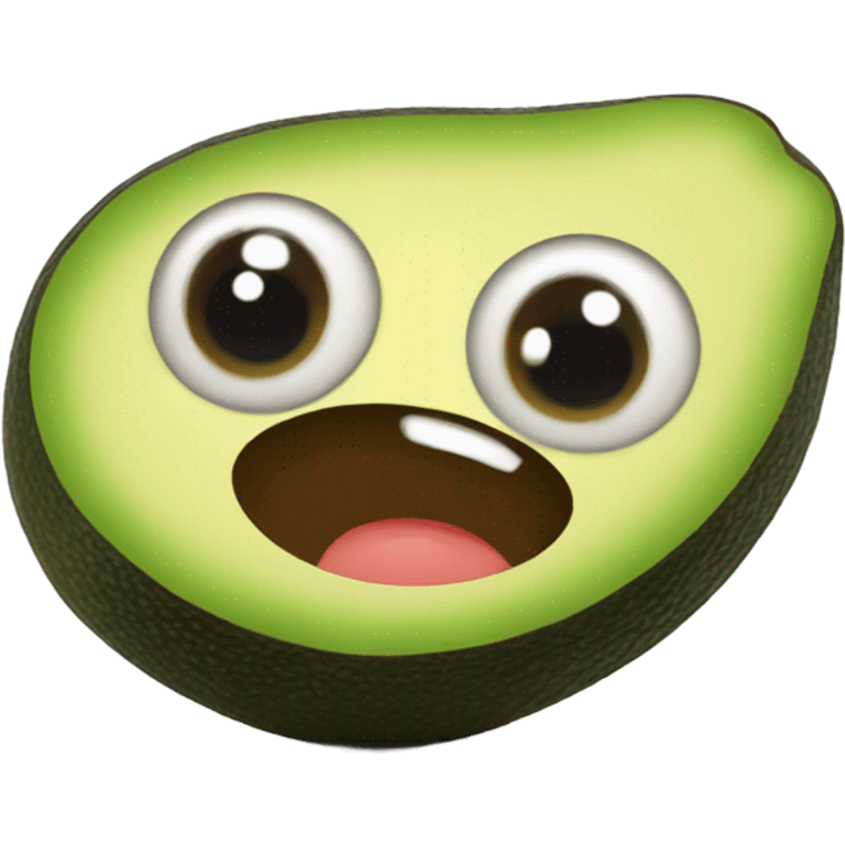 Avacado with eyes emoji