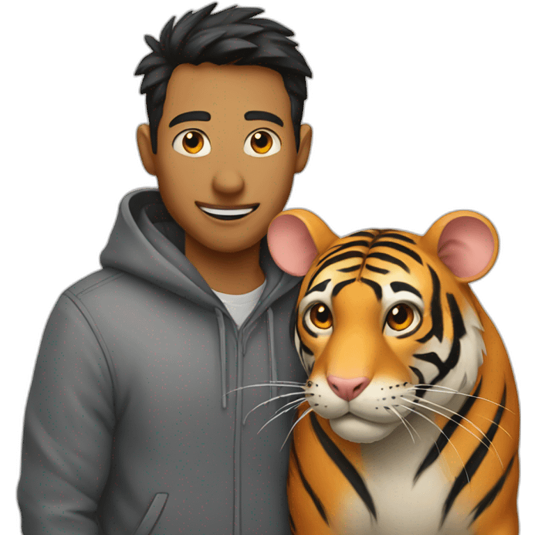 rat with Tiger emoji