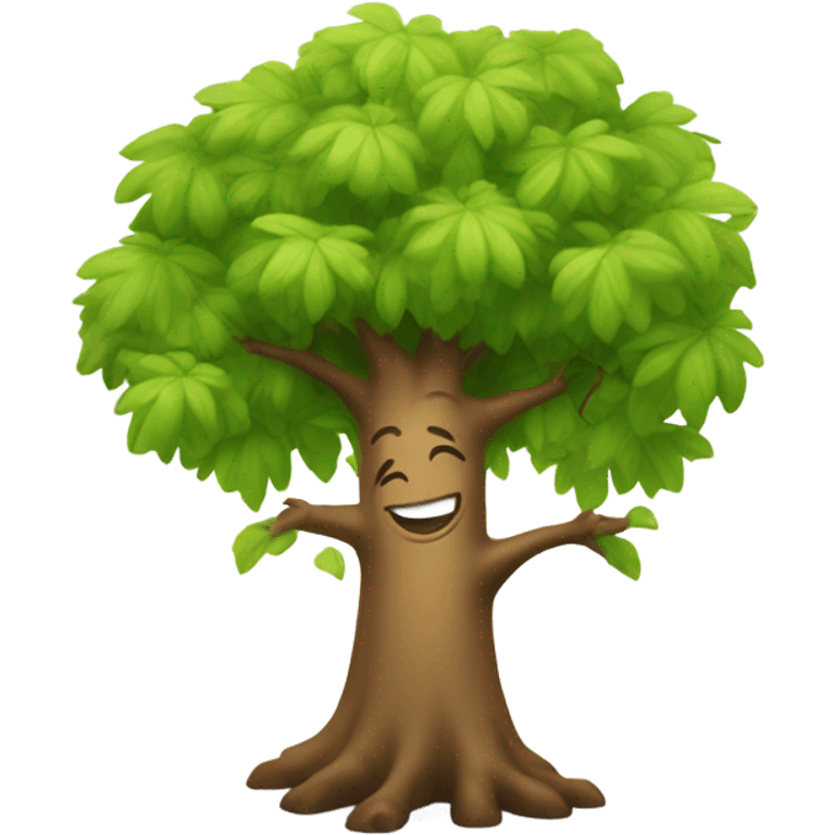 Smiling Tree Emoji emoji