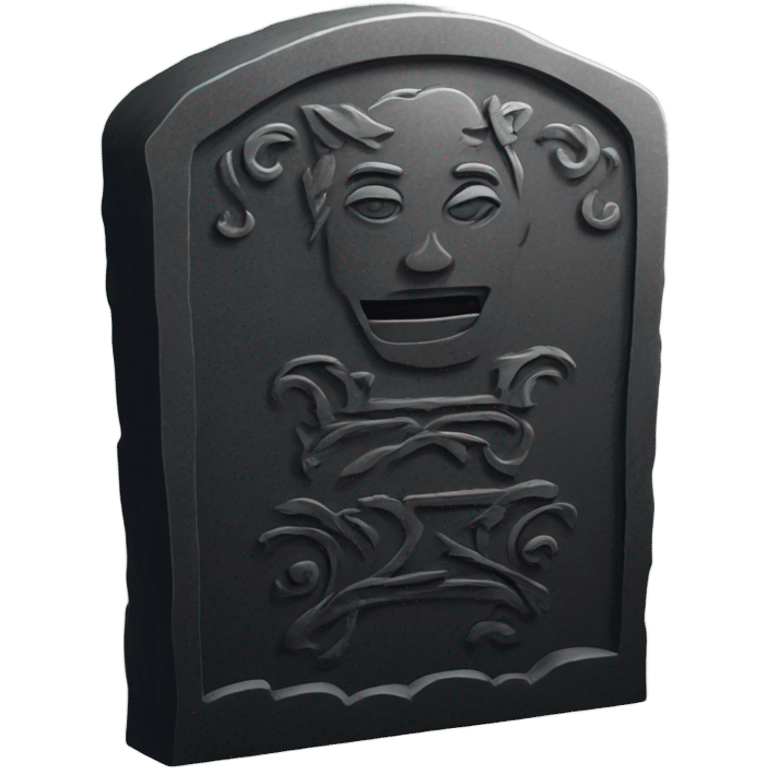 Black tombstone  emoji