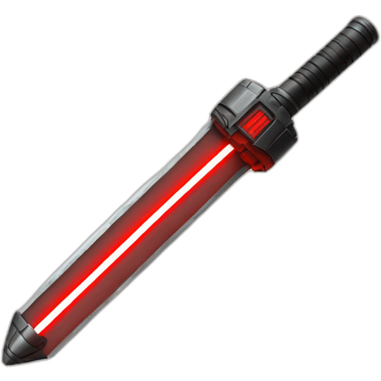 emoji hand holding red lightsaber emoji