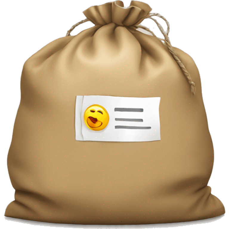 Loan application bag emoji