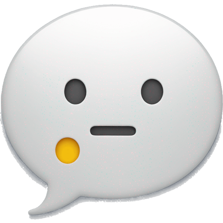 speech bubble with exclamation emoji