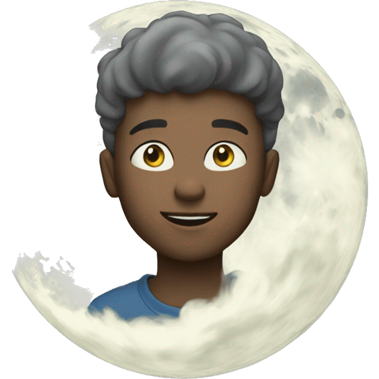 Smoke boy moon  emoji