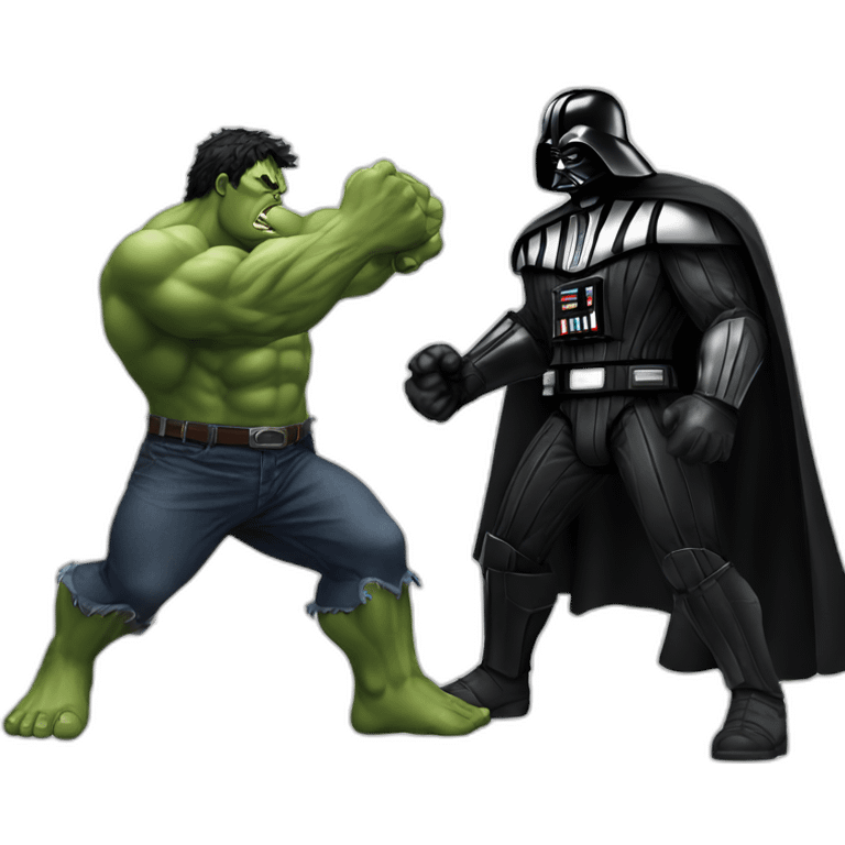 hulk fighting darth vader emoji