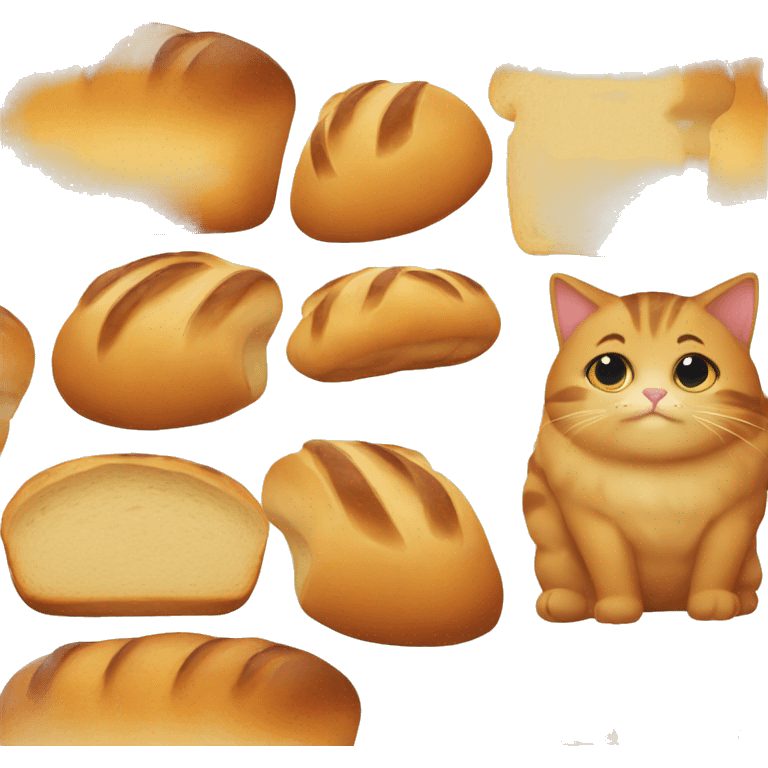 bread with cat emoji