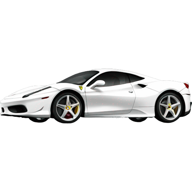 white ferrari  emoji