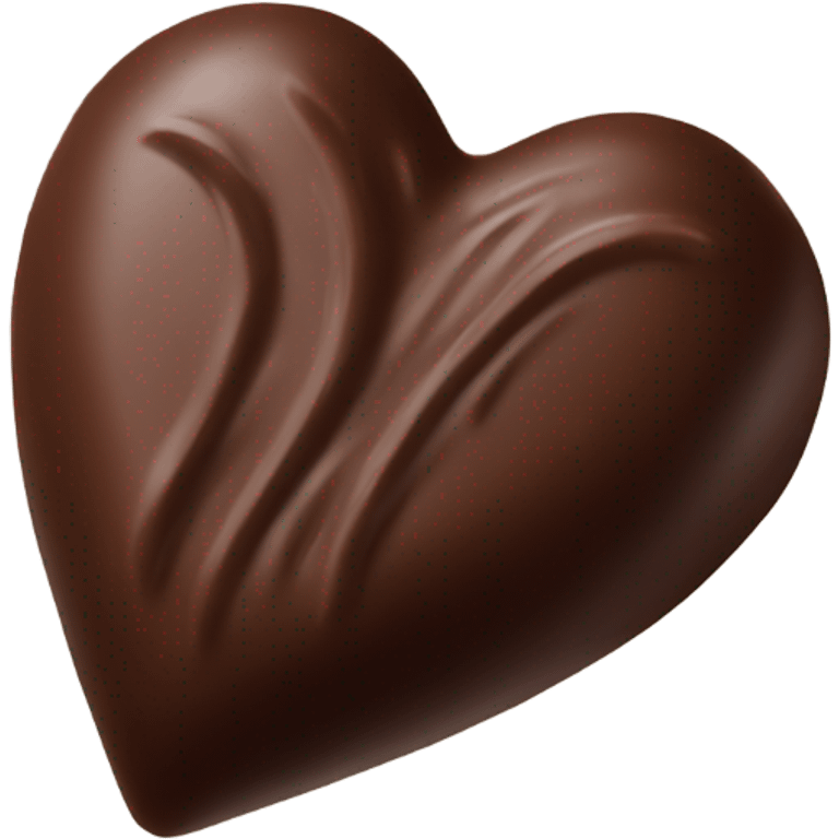 one heart shaped chocolate truffle emoji