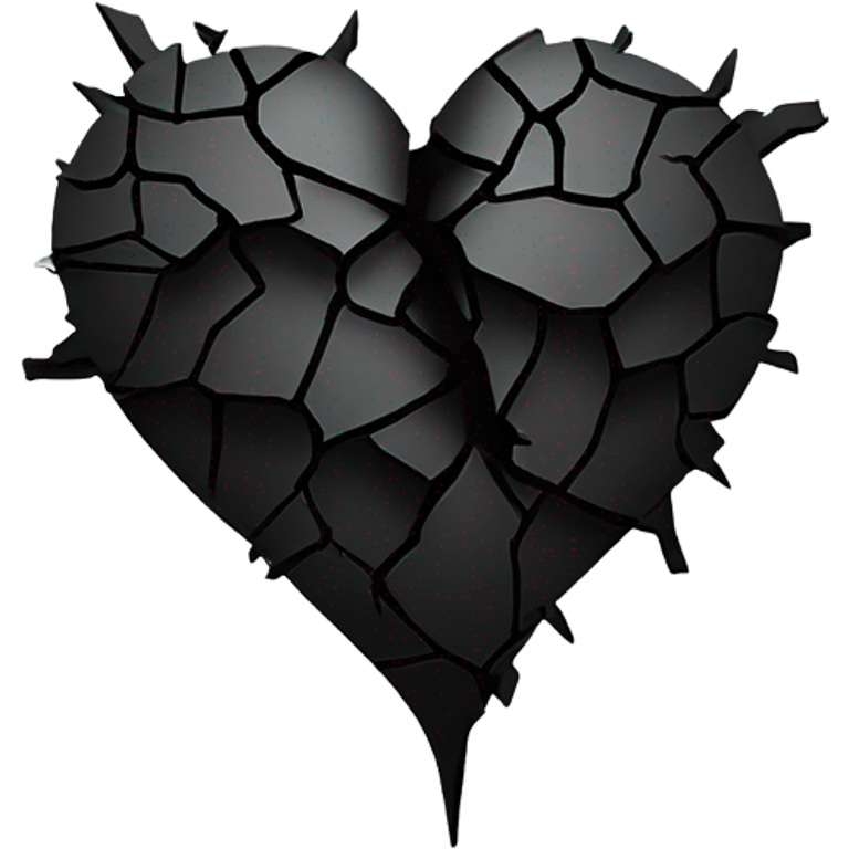 Black broken heart emoji