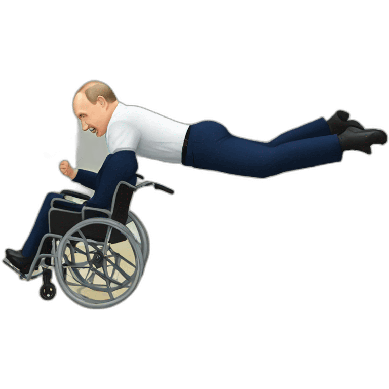 Putin falling off wheelchair emoji