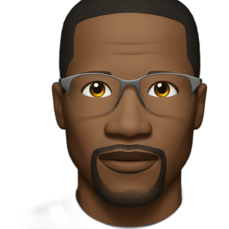 Jamie Foxx wearing t-shirt emoji