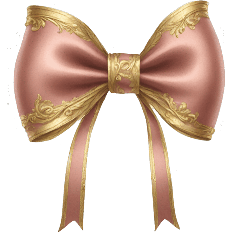 vintage rococo bow emoji