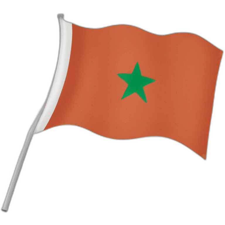 Waving morroco flag emoji