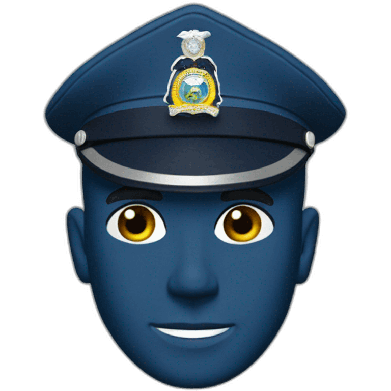 Washington state patrol French blue uniform emoji