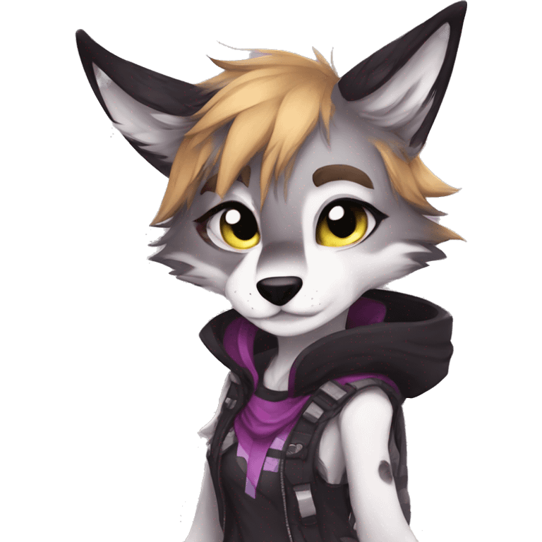 Edgy anthro tomboy furry by Falvie, LiLaiRa, griffsnuff, AngieWolf emoji