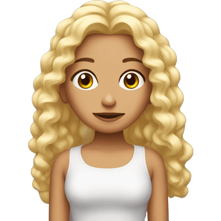 Una chica blanca con rulos durmiendo emoji