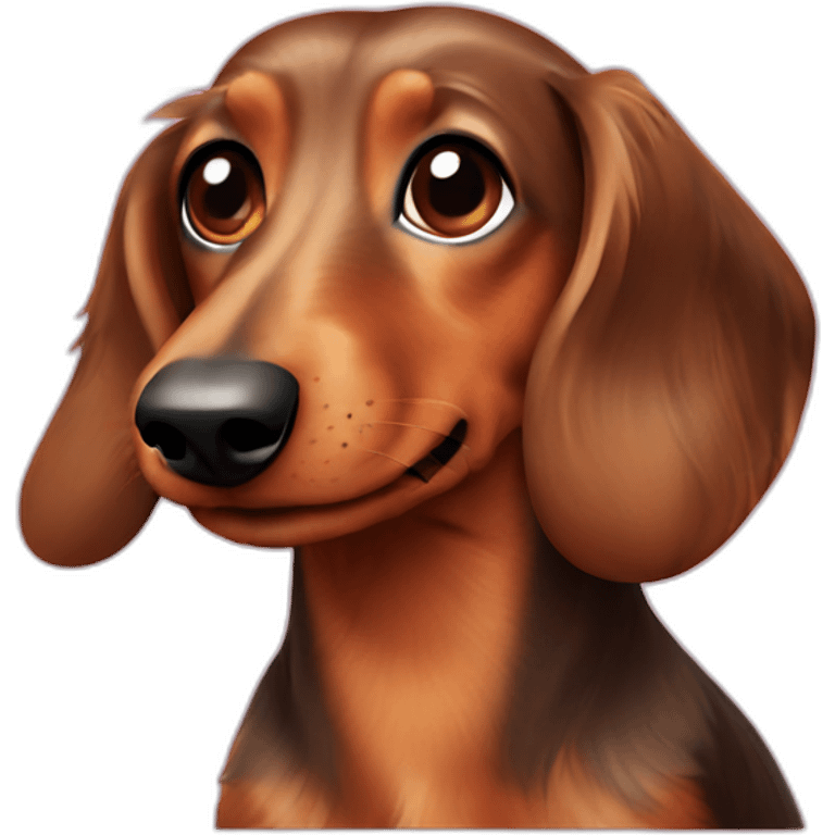 rough hair dachshund emoji