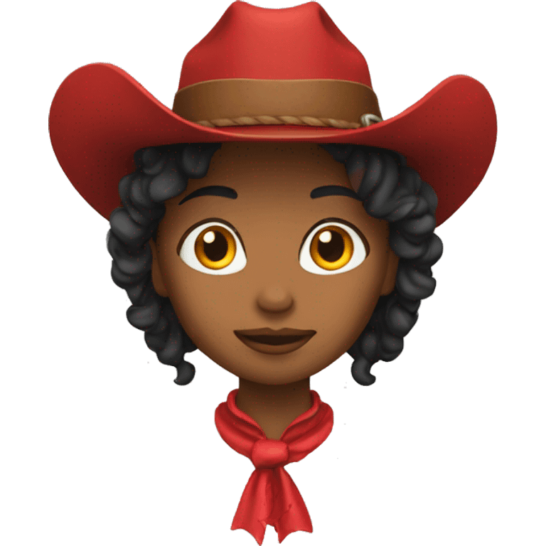 red cowgirl emoji