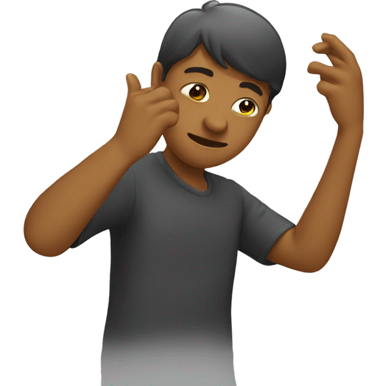 Person doing the dab emoji