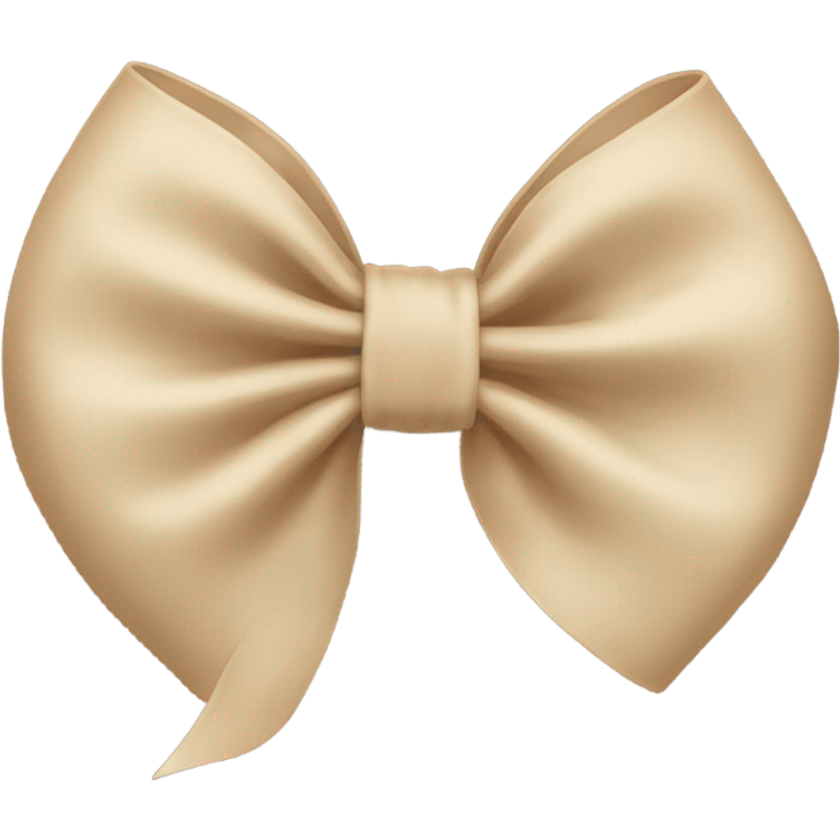 Beige bow emoji