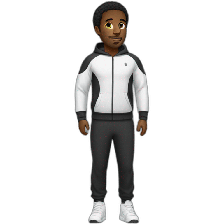 Black man in a tracksuit emoji