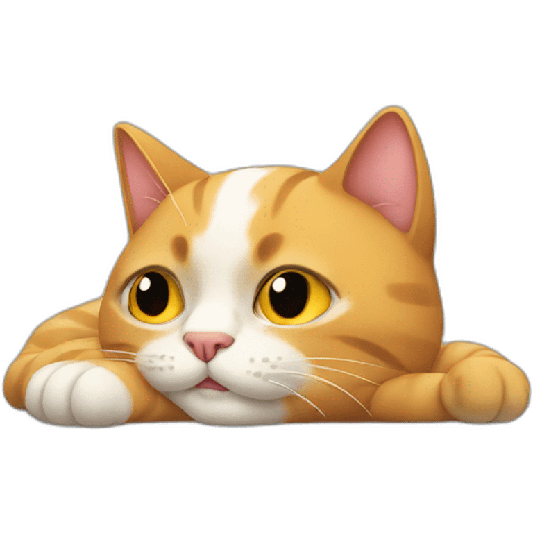 Cat chilling emoji