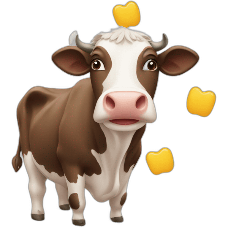 cow and the sense of life emoji